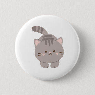 Cute Cat Funny Button Badge Knapp