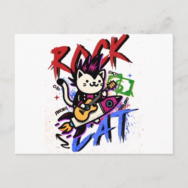 Cute Cat Gift  Vykort (Framsida)