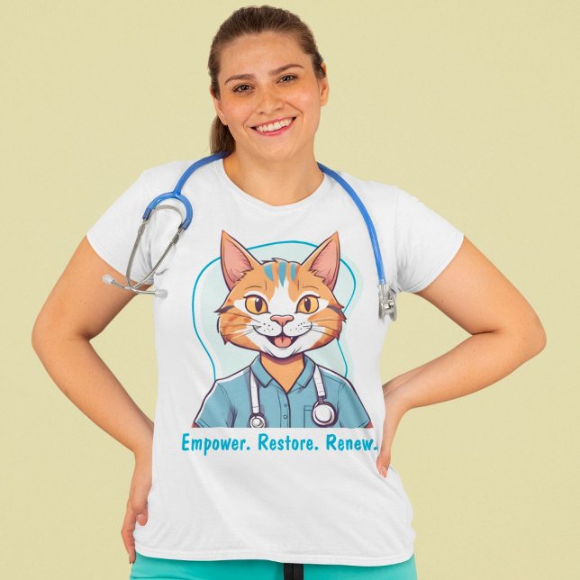 Cute Cat Gifts for Physician Therapists Läkare T Shirt (Cute Cat Gifts for Physical Therapists Doctors)