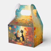 Cute Cat Giraffe Favor Box