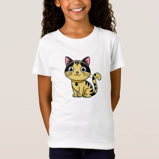 Cute Cat Girls T-Shirt-Adabla och koma! 🐾 😺 T Shirt (Framsida)