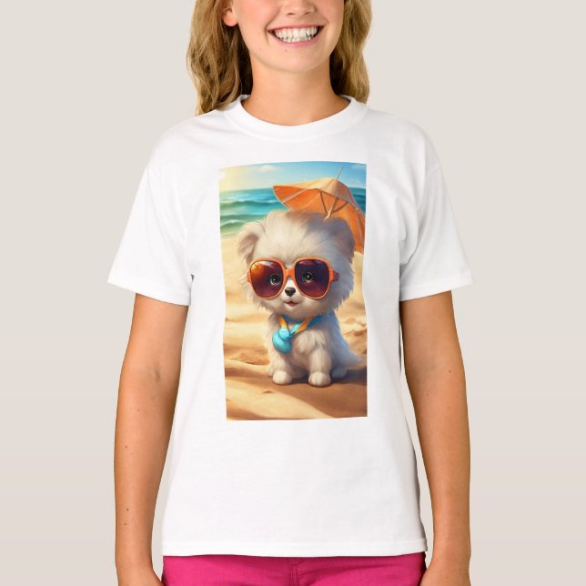 Cute Cat Girls Tshirt T Shirt (Framsida)