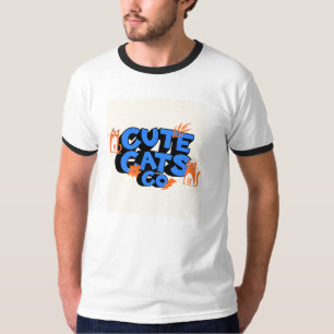 CUTE CAT GO T SHIRT