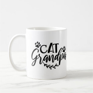 Cute Cat Grandpa Pet Grandfather Kaffemugg