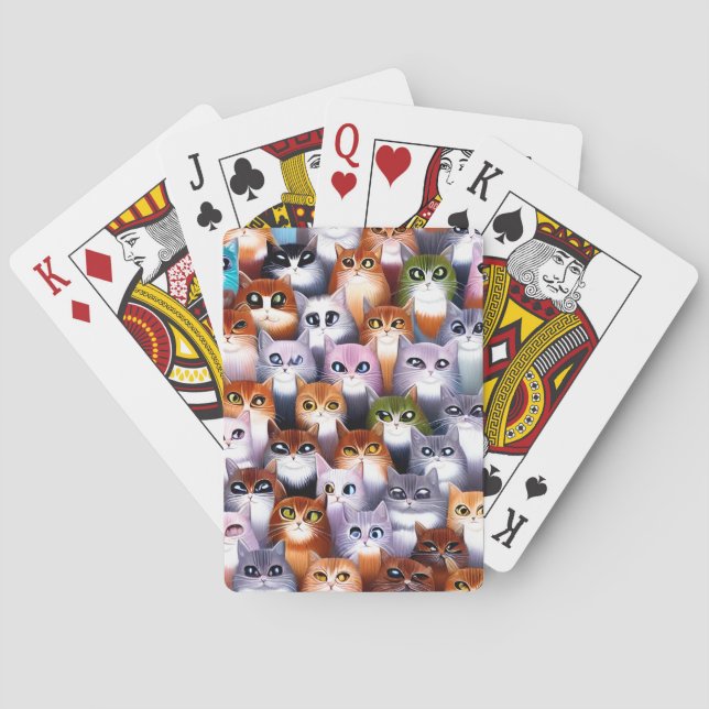Cute Cat Graphic Casinokort (Baksidan)