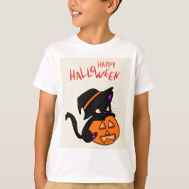 Cute Cat Halloween Roligt - Oändligt Firande! T Shirt