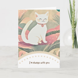 cute cat happy birthday kort