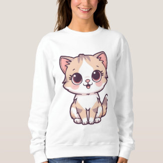 Cute Cat Hoodie for Women Kawaii Kitty T Shirt