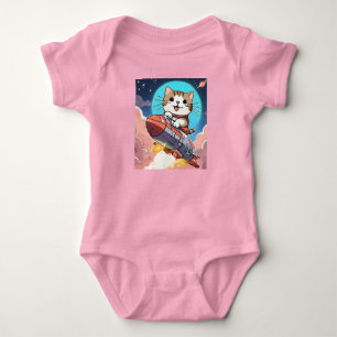 Cute Cat i rymden T Shirt
