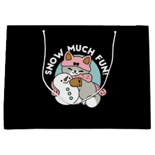 Cute Cat i Snö Gear med Snögubbe Art