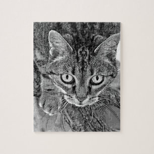 Cute cat i träd pussel
