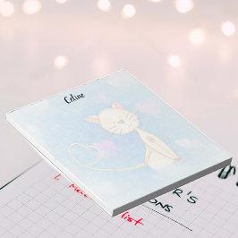 Cute Cat Illustration-Anteckningsblock Anteckningsblock
