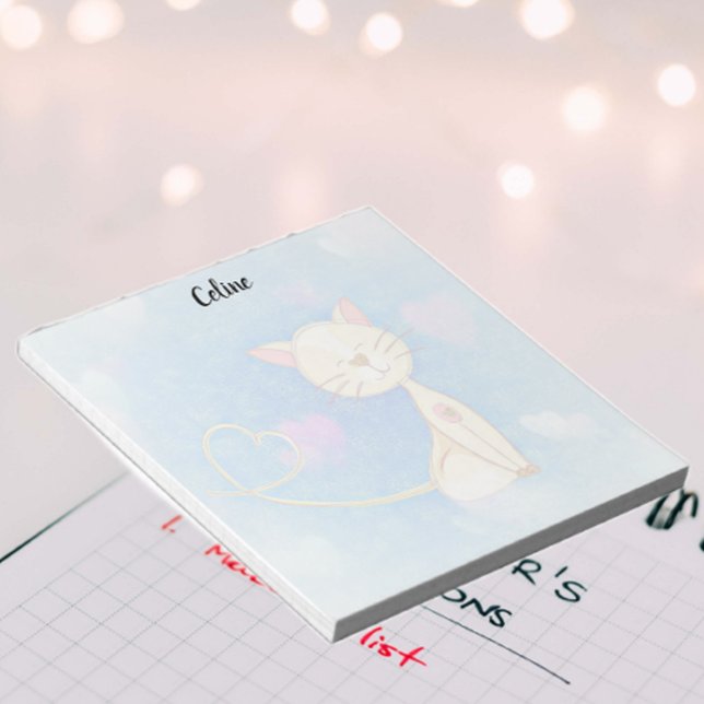 Cute Cat Illustration-Anteckningsblock Anteckningsblock (Skapare uppladdad)
