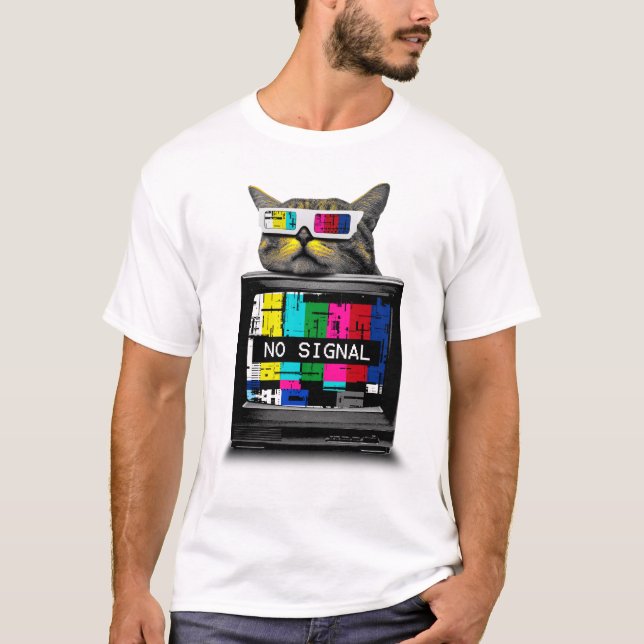 Cute cat in 3D T Shirt (Framsida)