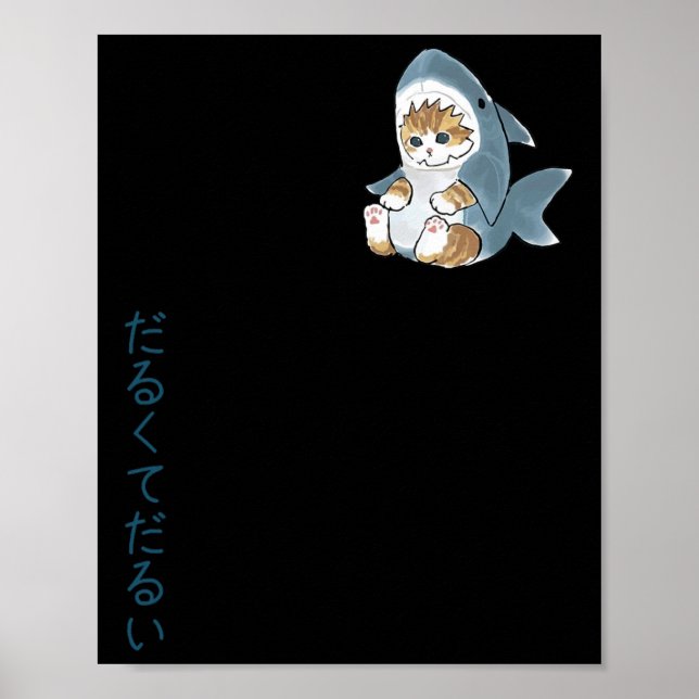 Cute Cat in a Sharp Costume Poster (Framsidan)