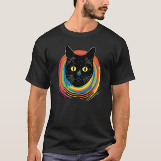 cute Cat in Front of Rainbow cats  catowner 20 T Shirt