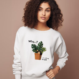 Cute Cat in Planter | Lustigt T Shirt