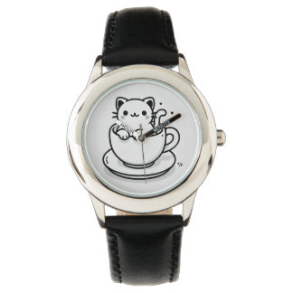 Cute Cat in Teacup Watch Armbandsur