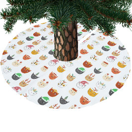 Cute Cat-jul Julgransmatta Borstad Polyester