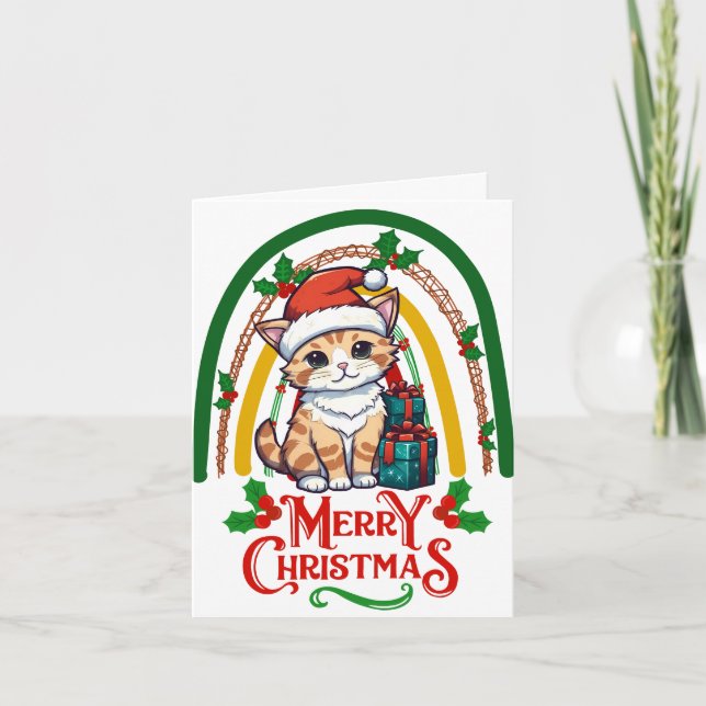 Cute Cat-jul Kort (Framsida)