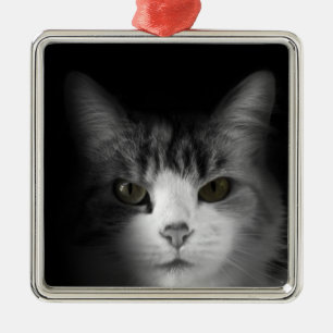 Cute Cat Julgransprydnad Metall