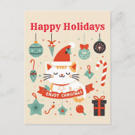 Cute Cat - Juli Vykort