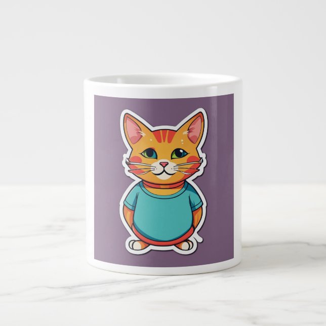 Cute Cat Jumbo Mugg (Framsidan)