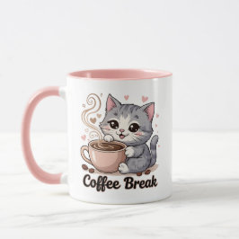 Cute Cat - Kaffebröd - Mugg