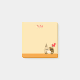 Cute Cat Kärlek Post-it Block