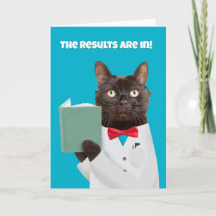 Cute Cat-katet lycklig i Mamma i Lab Jackar Humor Helgkort