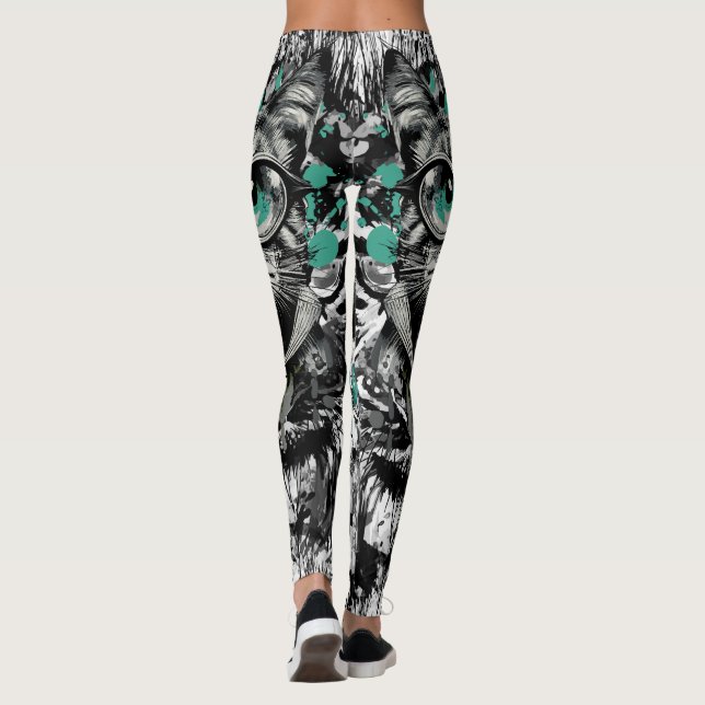 Cute Cat - Kattfoder Leggings (Baksida)