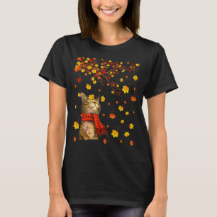 Cute Cat Kattunge Kitten Tass Älskare höstsäsong h T Shirt