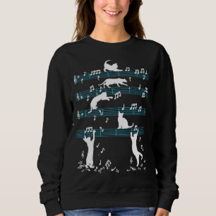 Cute Cat Kattunge spelar upp musik T Shirt
