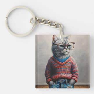 Cute Cat Keychain