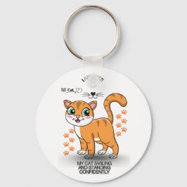 Cute Cat Keychain | Adorable Kitty Accessory Nyckelring