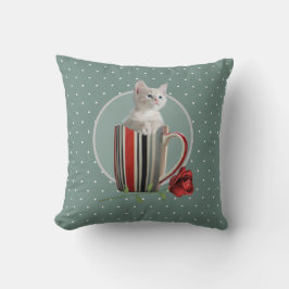 Cute Cat Kitten Djurälskares Gift Kudde