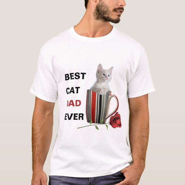 Cute Cat Kitten Djurälskares Gift T Shirt (Framsida)