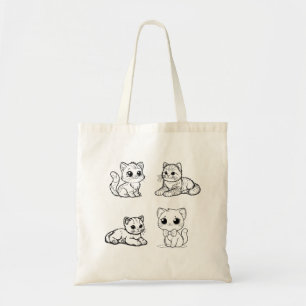 Cute cat, kitten, pet tygkasse