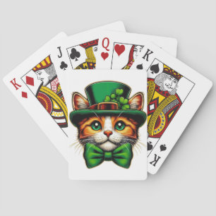 Cute cat/kitten Saint patrick's day Casinokort