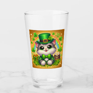 Cute cat/kitten Saint patrick's day Glaskopp