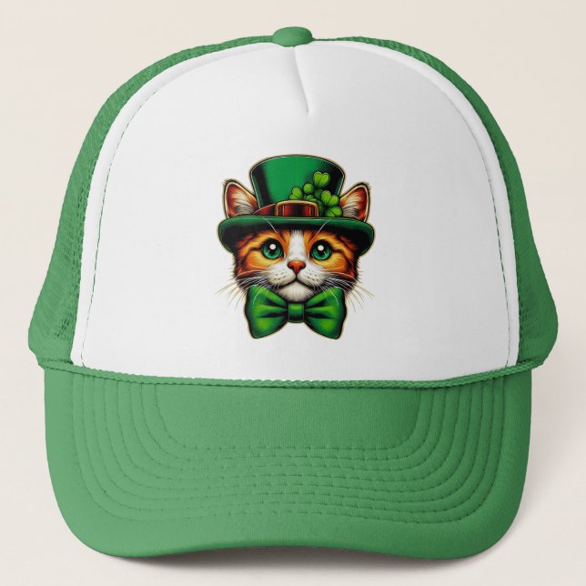 Cute cat/kitten Saint patrick's day Keps (Framsida)