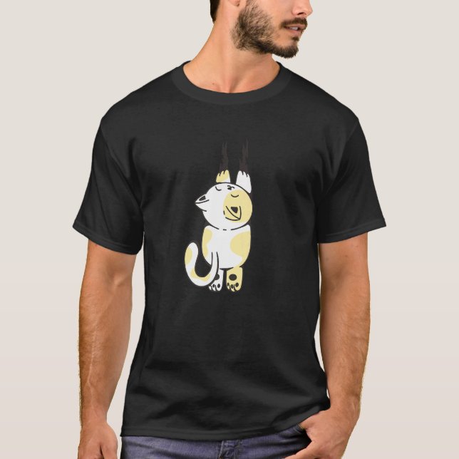 Cute Cat Klibs Katt Scratch Cute Animals Katt 1 T Shirt (Framsida)