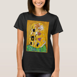 Cute Cat Klimt-syndaren Kiss T Shirt