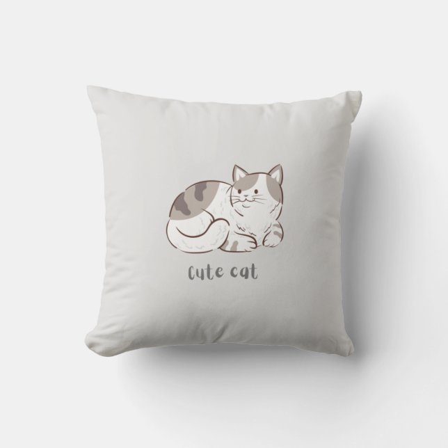 Cute Cat Kudde (Framsida)