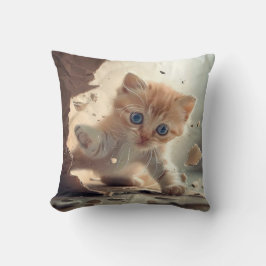 Cute cat-långärmad T-shirt Kudde