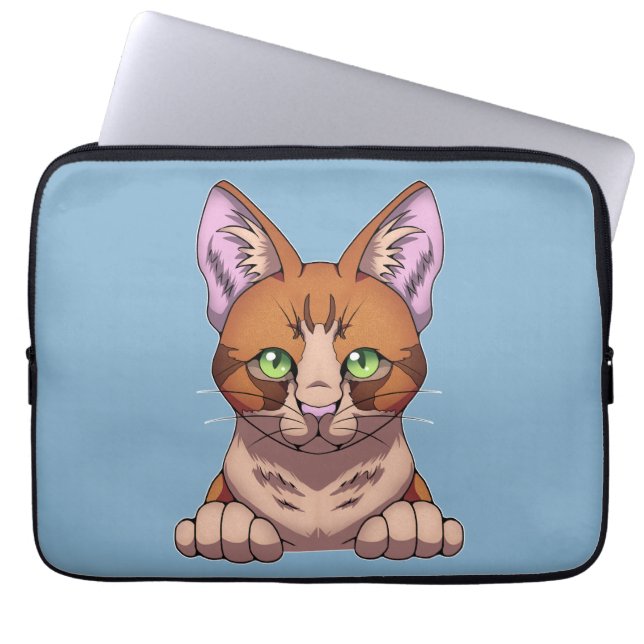 Cute Cat Laptop Fodral (Framsidan)