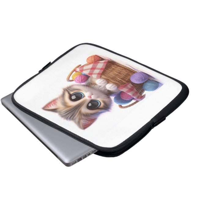 Cute Cat Laptop Fodral (Framre botten)