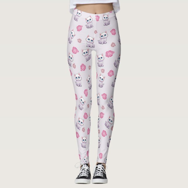 Cute Cat Leggings (Framsida)