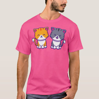 Cute Cat lite vän T Shirt