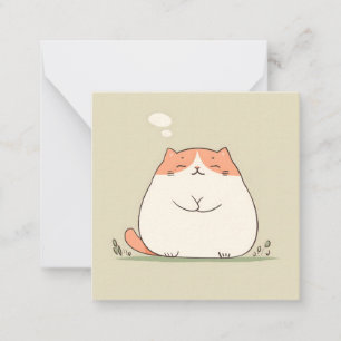 Cute Cat-livsstil Anteckningskort